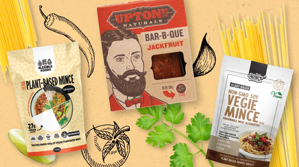 Meat alternatives for plant-based pantry
