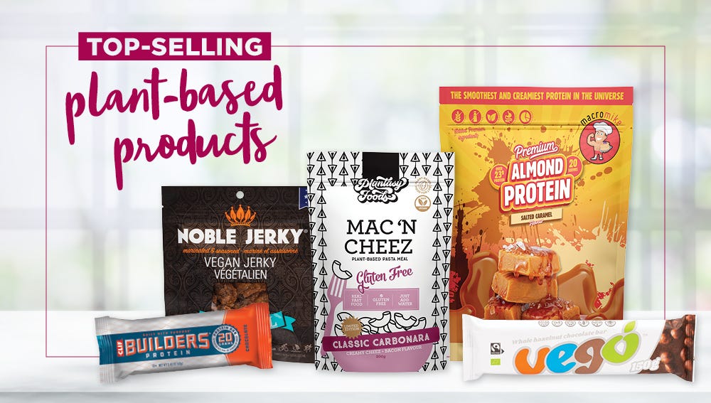 Top-selling plant-based products